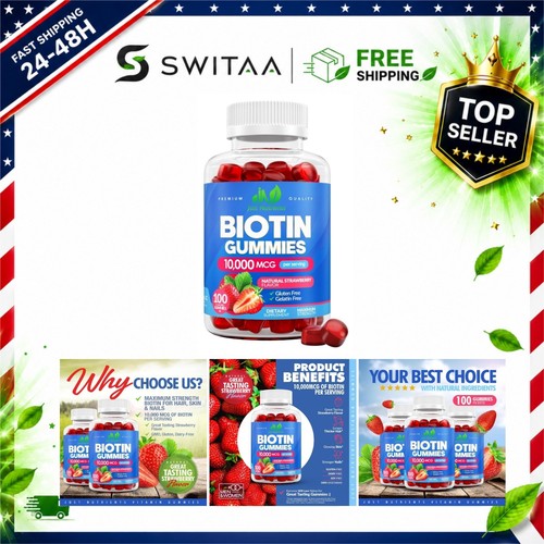 Biotin 000mcg gummies - 10,000mcg,