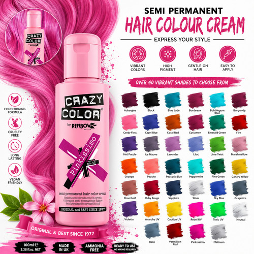 Crazy color semi permanent - crazy, semi-permanent