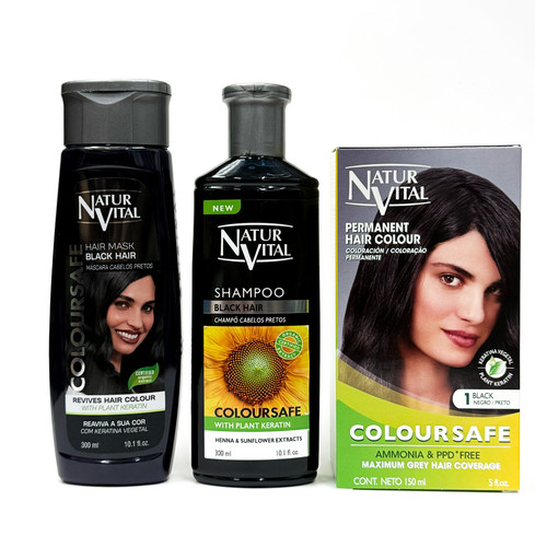 Natur vital black hair set - natur,